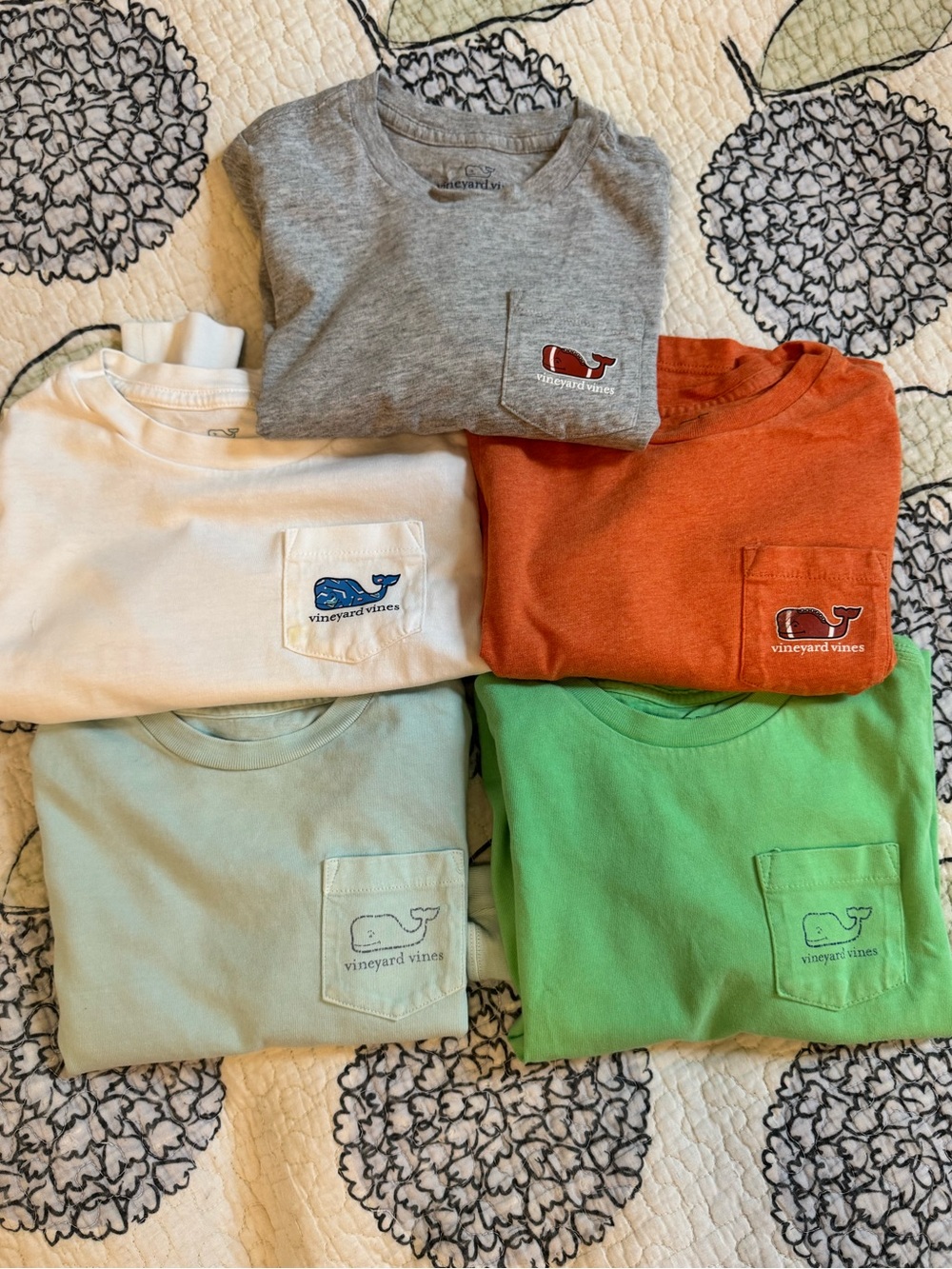 Lot of Vineyard Vines Toddler Long Sleeve Tees - 3T (5 shirts)